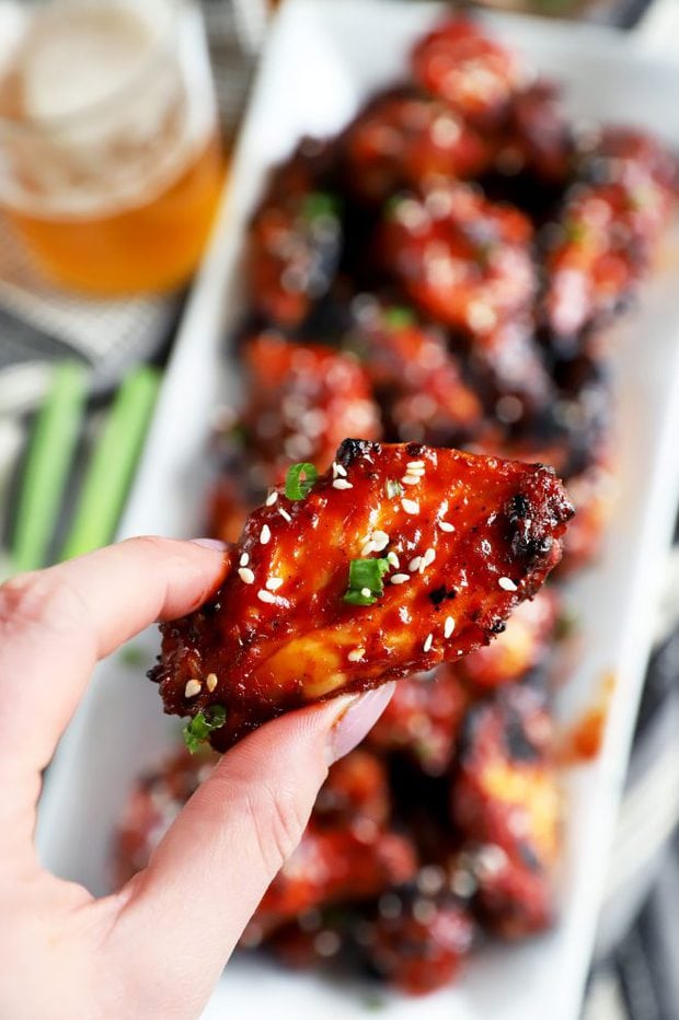 Crispy Korean BBQ Chicken Wings